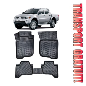 Mitsubishi Triton IV 2005-2014 Set 4 covorase auto din cauciuc tip tavita premium line 3D