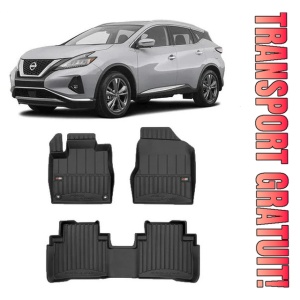 Nissan Murano I Z50 Din 2002 - 2007, Suv , Set Covorase Auto Tip Tavita Premium 3D, din cauciuc