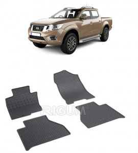 Nissan Navara, Pick-Up, fabricat din 01.2016 - Prezent, set covorase auto dedicate, din cauciuc 100% Premium accesorii pentru autoturismul tau - masina v160277