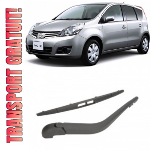 Nissan Note Brat stergator pentru luneta spate cu lamela 315 mm, compatibil cu Nissan Note Hatchback fabricat intre 2006-2012, calitate extra