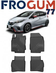 Nissan Note E11 Din 2006 - 09.2013, Hatchback , Set Covorase Auto Tip Tavita Premium 3D, din cauciuc accesorii pentru autoturismul tau - masina v168350