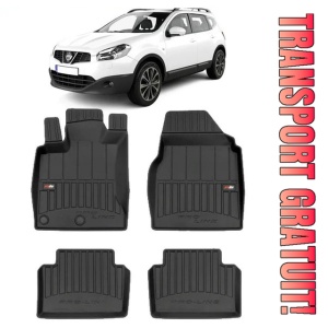 Nissan Qashqai I Din 02.2007 - 01.2014, Suv , Set Covorase Auto Tip Tavita Premium 3D, din cauciuc