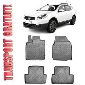 Nissan Qashqai I, Suv, Din 02.2007 - 01.2014 , Set Covorase Auto Tip Tavita Premium 3D, din cauciuc