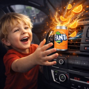 Odorizant Auto 3D Fanta Portocale, Tip Doza, Clip Ventilatie, Parfum Intens și Persistent, Design Realist, Vegan Friendly - Img 6