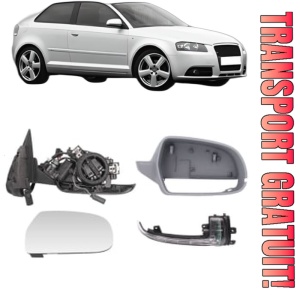 Oglinda Dreapta AUDI A3 (8P1) din 2003 - 2012, Auto, Reglaj electric, Completa