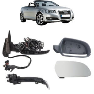 Oglinda Dreapta AUDI A3 Convertible (8P7) din 2008 - 2013, Auto, Reglaj electric, Completa - Img 2