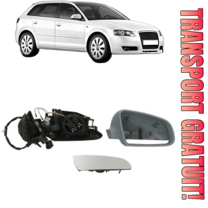 Oglinda Dreapta AUDI A3 Sportback (8PA) din 2004 - 2013, Auto, Reglaj electric, Completa