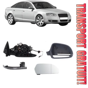 Oglinda Dreapta AUDI A6 C6 (4F2) din 2004 - 2011, Auto, Reglaj electric, Completa