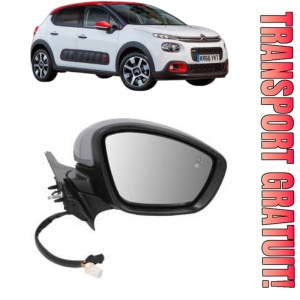 Oglinda Dreapta CITROEN C3 III (SX) din 2016 - 2018, Auto, Reglaj electric, Completa