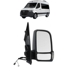 Oglinda Dreapta MERCEDES-BENZ SPRINTER 3,5-t Tourer Bus (B907) din 2018 - 2021, Auto, Reglaj electric, Completa - Img 2