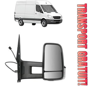 Oglinda Dreapta MERCEDES-BENZ SPRINTER 3,5-t Van (B906) din 2006 - 2018, Auto, Reglaj manual, Completa