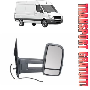 Oglinda Dreapta MERCEDES-BENZ SPRINTER 3,5-t Van (B906) din 2006 - 2018, Auto, Reglaj manual, Completa