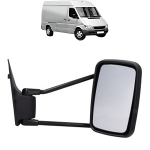 Oglinda Dreapta MERCEDES-BENZ SPRINTER 3-t Van (B903) din 1995 - 2006, Auto, Reglaj manual, Completa - Img 2