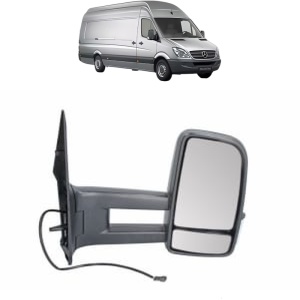 Oglinda Dreapta MERCEDES-BENZ SPRINTER 5-t Van (B906) din 2006 - 2018, Auto, Reglaj manual, Completa - Img 2
