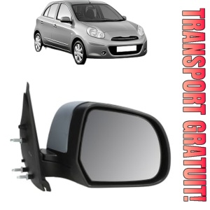 Oglinda Dreapta NISSAN MICRA IV (K13K, K13KK) din 2010 - 2015, Auto, Reglaj manual, Completa