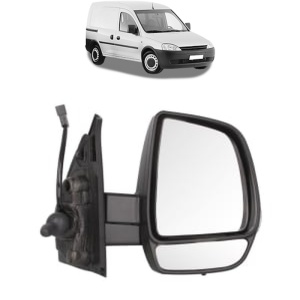 Oglinda Dreapta OPEL COMBO Box Body/MPV din 2001 - 2012, Auto, Reglaj mecanic, Completa - Img 2