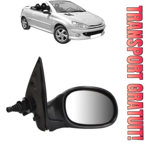Oglinda Dreapta PEUGEOT 206 CC (2D) din 2000 - 2007, Auto, Reglaj mecanic, Completa