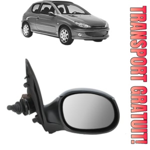 Oglinda Dreapta PEUGEOT 206 Hatchback (2A/C) din 1998 - 2012, Auto, Reglaj mecanic, Completa