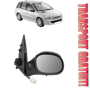 Oglinda Dreapta PEUGEOT 206 SW (2E/K) din 2002 - 2008, Auto, Reglaj electric, Completa