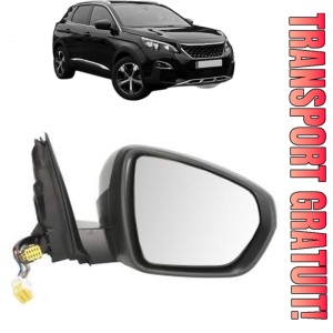 Oglinda Dreapta PEUGEOT 3008 II SUV (MC_, MR_, MJ_, M4_) din 2016 - 2023, Auto, Reglaj electric, Completa