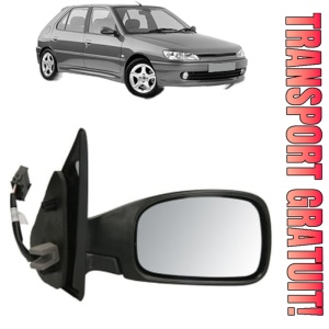 Oglinda Dreapta PEUGEOT 306 Hatchback (7A, 7C, N3, N5) din 1993 - 2002, Auto, Reglaj electric, Completa