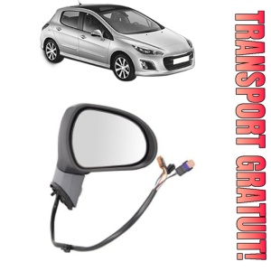Oglinda Dreapta PEUGEOT 308 I (4A_, 4C_) din 2007 - 2015, Auto, Reglaj electric, Completa