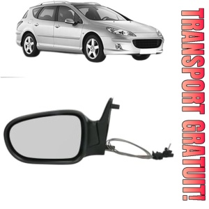 Oglinda Dreapta PEUGEOT 407 SW (6E_, 6D_) din 2004 - 2010, Auto, Reglaj electric, Completa