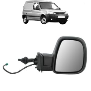 Oglinda Dreapta PEUGEOT PARTNER Box Body/MPV din 2008 - 2016, Auto, Reglaj mecanic, Completa - Img 2