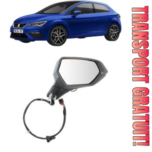 Oglinda Dreapta SEAT LEON (KL1, KLG) din 2019 - 2024, Auto, Reglaj electric, Completa