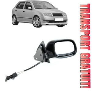 Oglinda Dreapta SKODA FABIA I (6Y2) din 1999 - 2008, Auto, Reglaj mecanic, Completa