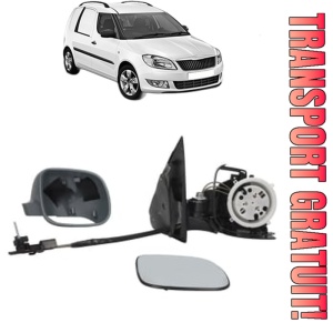 Oglinda Dreapta SKODA FABIA I Praktik (6Y5) din 2000 - 2007, Auto, Reglaj mecanic, Completa