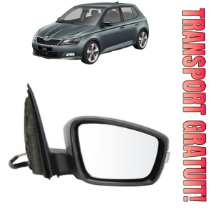 Oglinda Dreapta SKODA FABIA III (NJ3) din 2014 - 2021, Auto, Reglaj electric, Completa