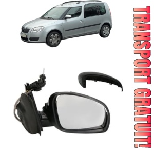Oglinda Dreapta SKODA ROOMSTER Praktik (5J) din 2007 - 2015, Auto, Reglaj mecanic, Completa