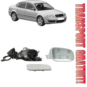 Oglinda Dreapta SKODA SUPERB I (3U4) din 2001 - 2008, Auto, Reglaj electric, Completa