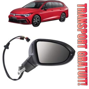 Oglinda Dreapta Volkswagen GOLF VIII Variant (CG5, DB5) din 2020 - 2024, Auto, Reglaj electric, Completa