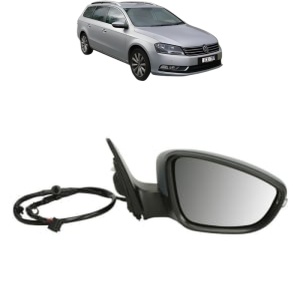 Oglinda Dreapta Volkswagen PASSAT B7 Estate Van (365) din 2011 - 2014, Auto, Reglaj electric, Completa - Img 2