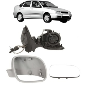 Oglinda Dreapta Volkswagen POLO III CLASSIC (6V2) din 1995 - 2002, Auto, Reglaj mecanic, Completa - Img 2