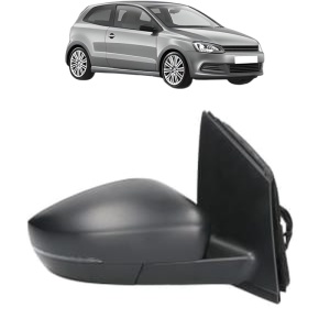 Oglinda Dreapta Volkswagen POLO V (6R1, 6C1) din 2009 - 2022, Auto, Reglaj mecanic, Completa - Img 2