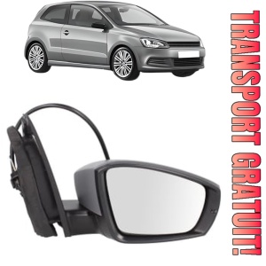 Oglinda Dreapta Volkswagen POLO V (6R1, 6C1) din 2009 - 2022, Auto, Reglaj mecanic, Completa