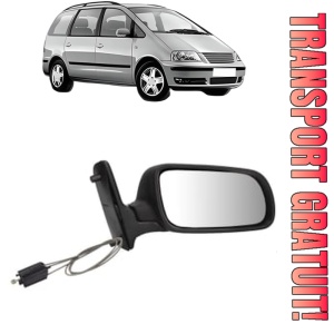 Oglinda Dreapta Volkswagen SHARAN (7M8, 7M9, 7M6) din 1995 - 2010, Auto, Reglaj mecanic, Completa