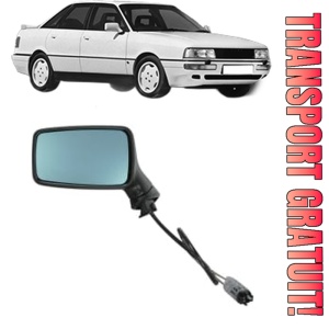 Oglinda Stanga AUDI 90 B3 (893, 894, 8A2) din 1987 - 1991, Auto, Reglaj mecanic, Completa