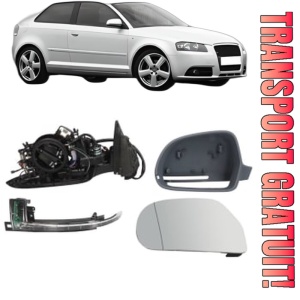 Oglinda Stanga AUDI A3 (8P1) din 2003 - 2012, Auto, Reglaj electric, Completa