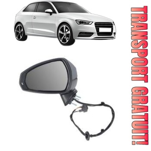 Oglinda Stanga AUDI A3 (8V1, 8VK) din 2012 - 2020, Auto, Reglaj electric, Completa