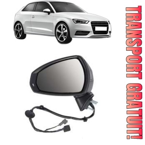 Oglinda Stanga AUDI A3 (8V1, 8VK) din 2012 - 2020, Auto, Reglaj electric, Completa