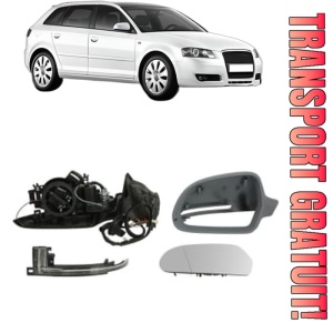 Oglinda Stanga AUDI A3 Sportback (8PA) din 2004 - 2013, Auto, Reglaj electric, Completa