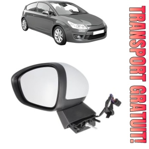 Oglinda Stanga CITROEN C4 Coupe (LA_) din 2004 - 2011, Auto, Reglaj electric, Completa