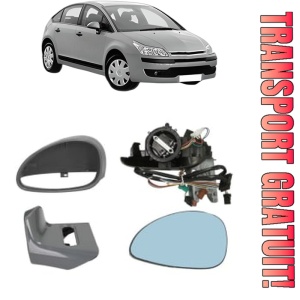 Oglinda Stanga CITROEN C4 I (LC_) din 2004 - 2012, Auto, Reglaj electric, Completa