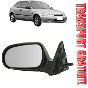 Oglinda Stanga HONDA CIVIC VI Hatchback (EJ, EK) din 1995 - 2001, Auto, Reglaj mecanic, Completa