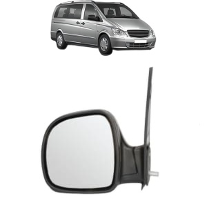 Oglinda Stanga MERCEDES-BENZ VITO Bus (W639) din 2003 - 2014, Auto, Reglaj manual, Completa - Img 2