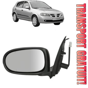Oglinda Stanga NISSAN ALMERA II Hatchback (N16) din 2000 - 2006, Auto, Reglaj electric, Completa